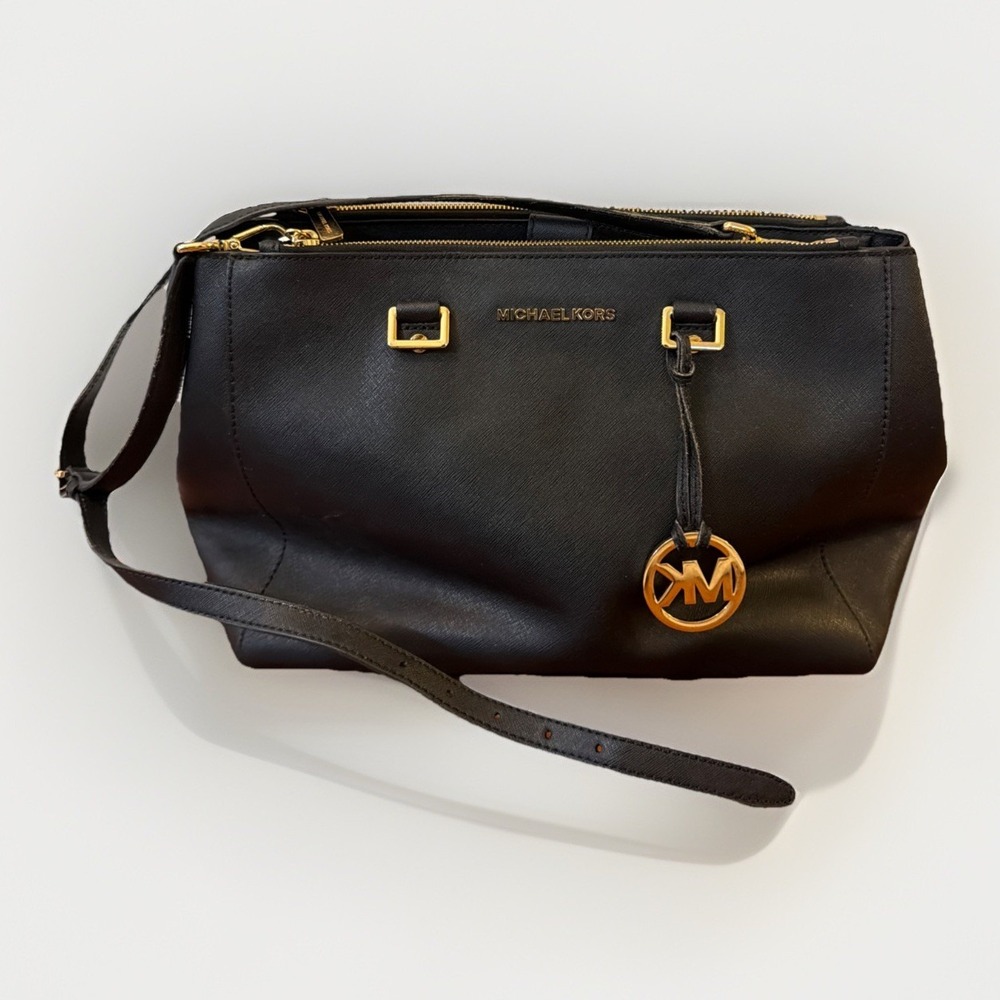 Black Selma Michael Kors Large Crossbody Purse Good Condition No Handles
